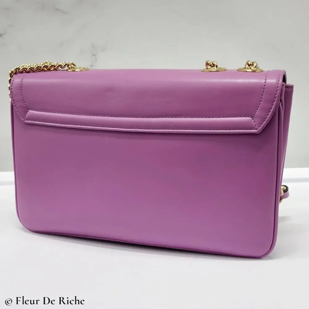 Gucci Rajah Medium Leather Shoulder Bag in Lilac - Picture 7 of 12